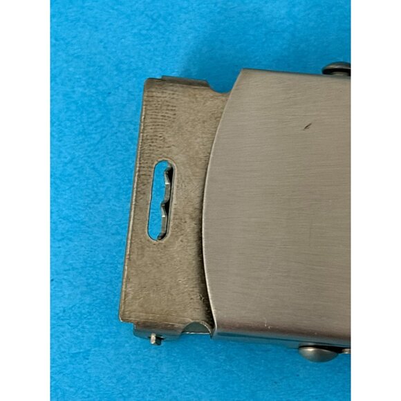 Web Belt Buckle 1.25" Replacement Metal Sliding Military Issue Tactical Nickel - Picture 3 of 6